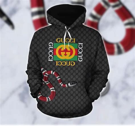 gucci snake hoodie black